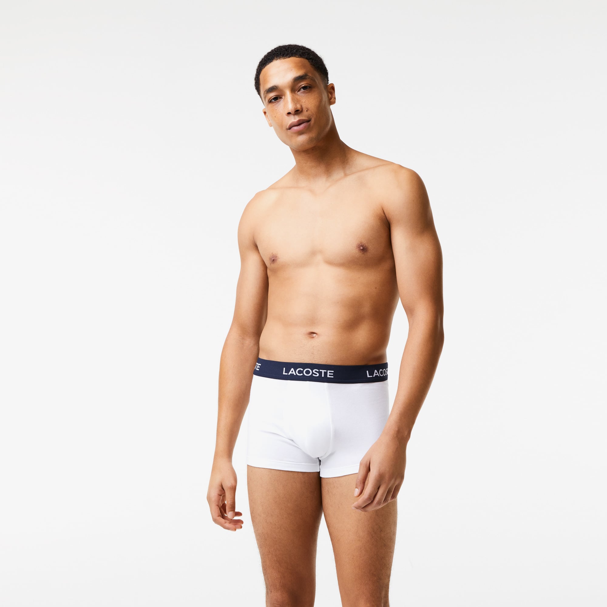  Lacoste Core Erkek 5'li Beyaz Boxer