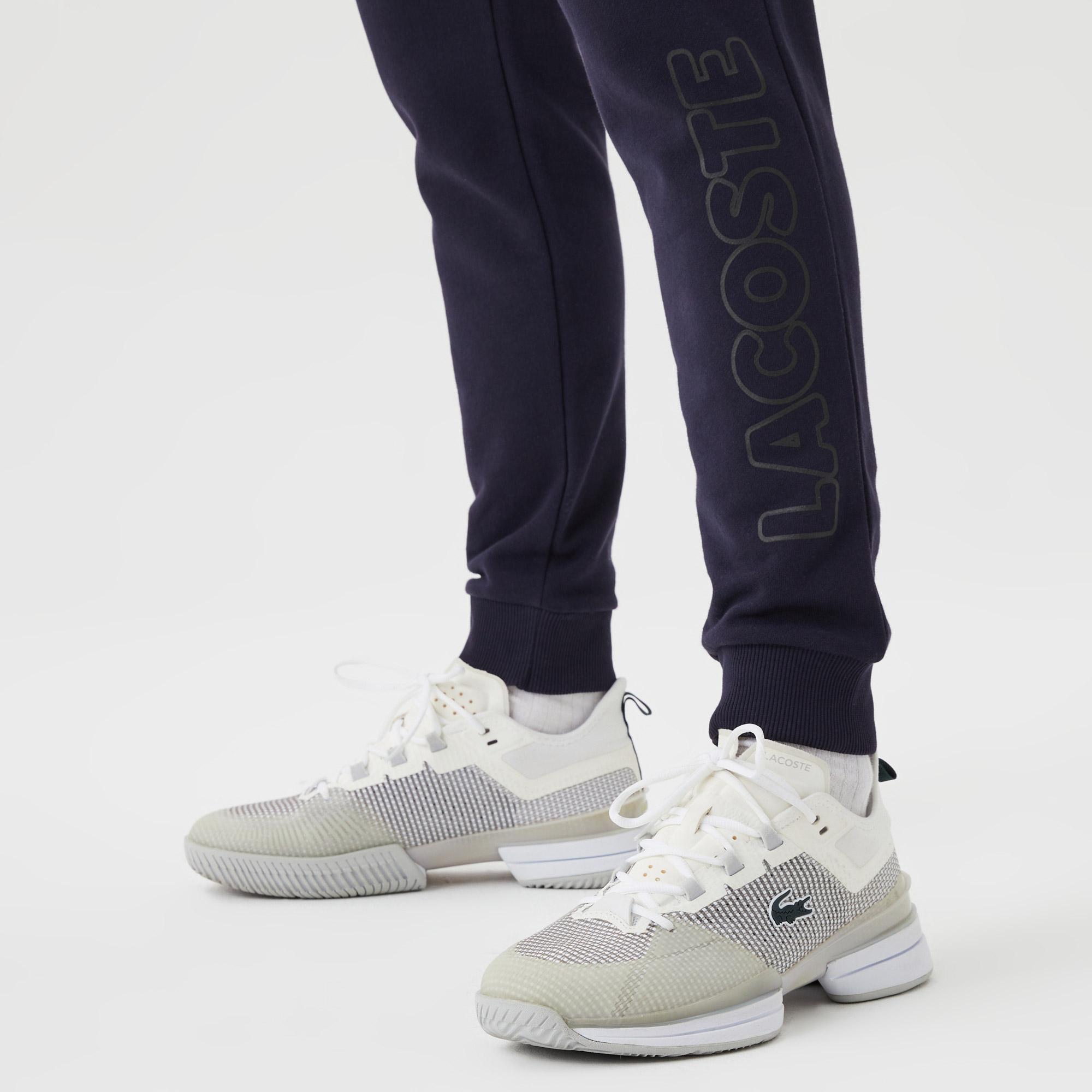 Erkek Slim Fit  Baskılı Lacivert Eşofman Altı