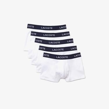  Lacoste Core Erkek 5'li Beyaz Boxer
