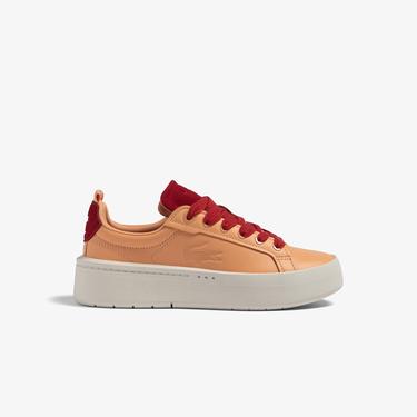  Lacoste Carnaby Platform Kadın Turuncu Sneaker