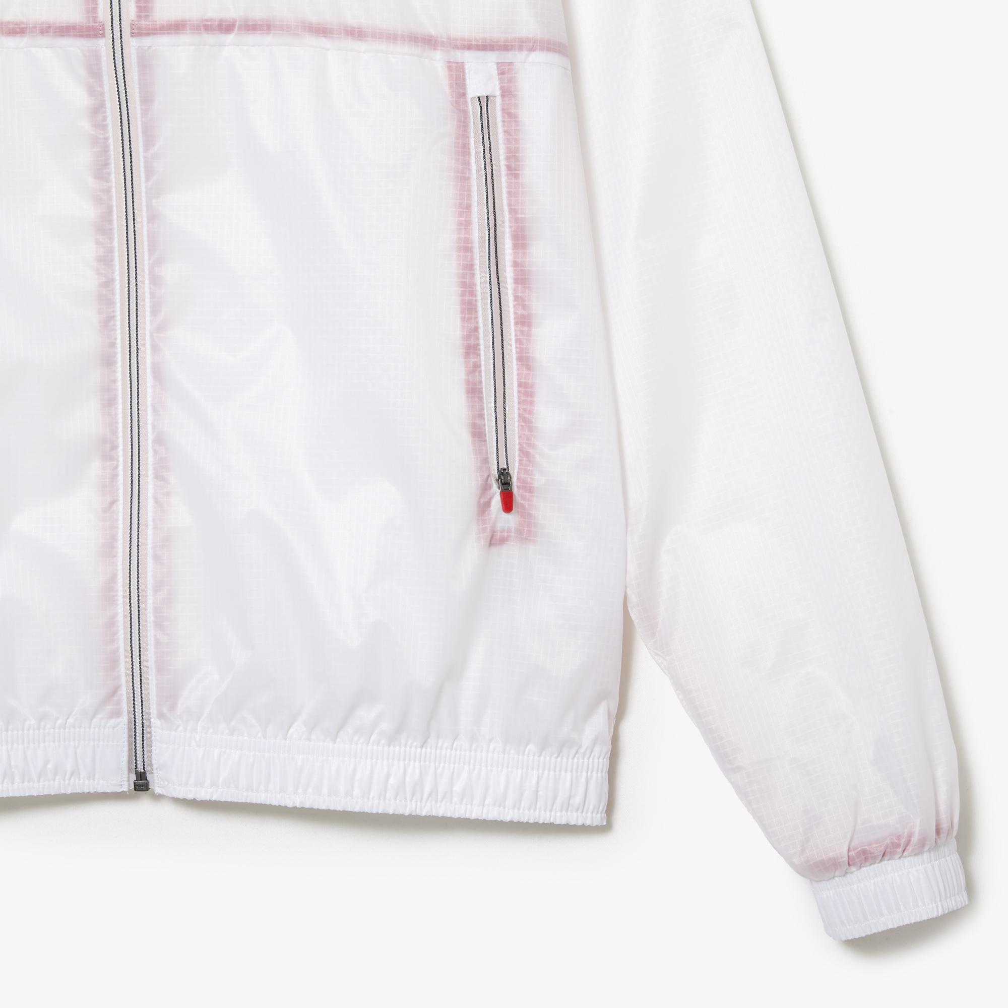 SPORT X Novak Djokovic Erkek Dik Yaka Beyaz Mont