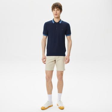 Lacoste Erkek Kısa Kollu Polo Yaka Lacivert Triko