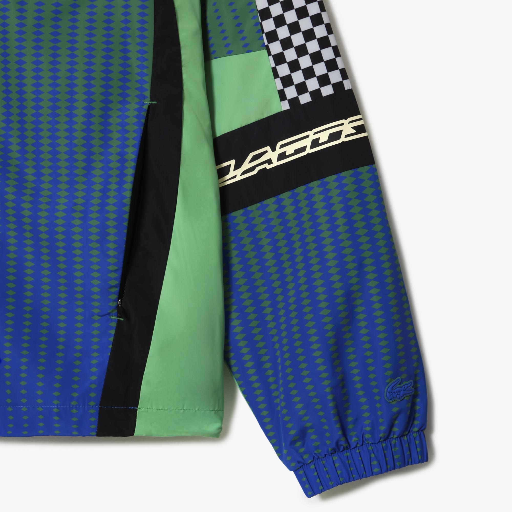 Active Erkek Dik Yaka Baskılı Yeşil Mont