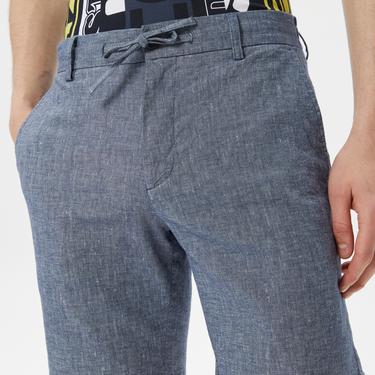  Erkek Regular Fit Lacivert Bermuda