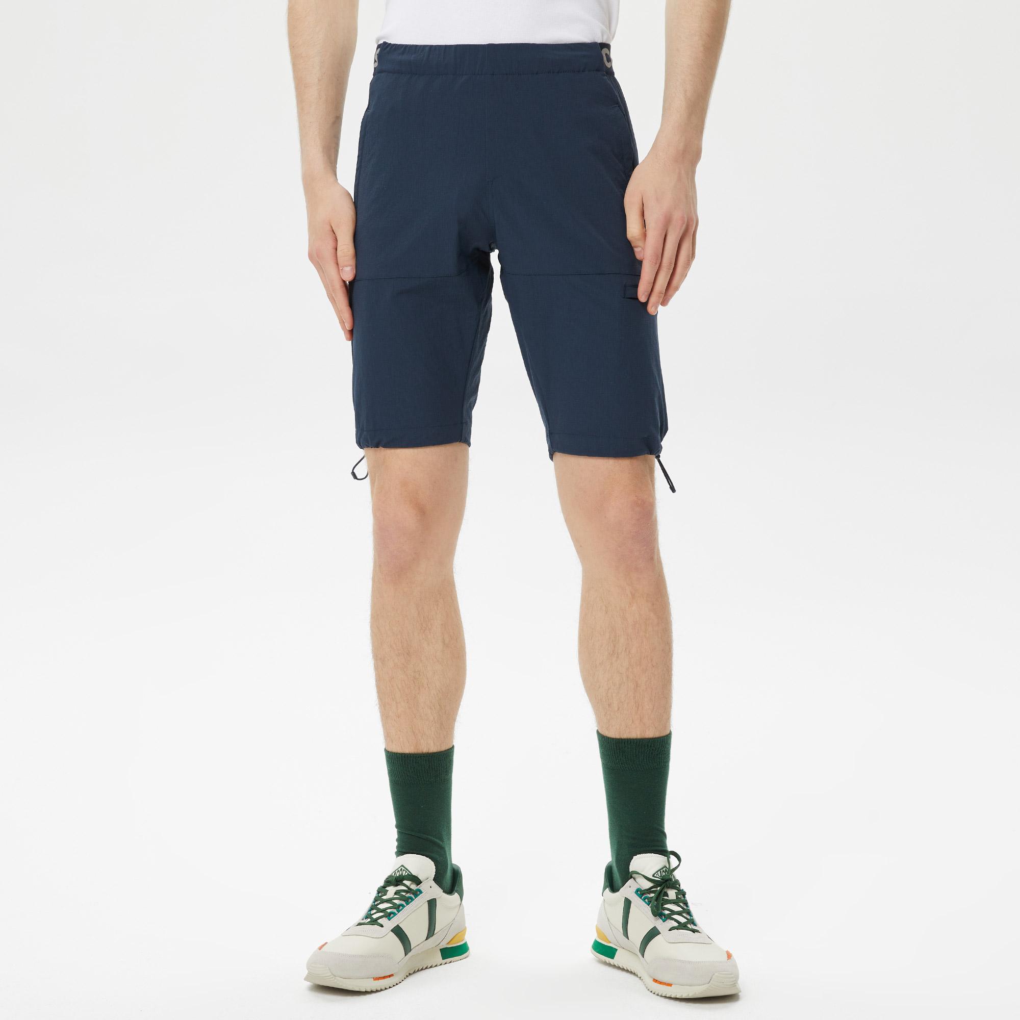 Erkek Slim Fit Lacivert Bermuda