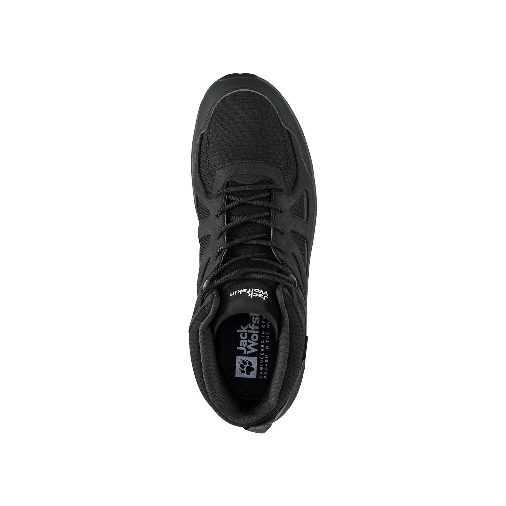 Jack Wolfskin Woodland 2 Texapore Mid Erkek Siyah Bot