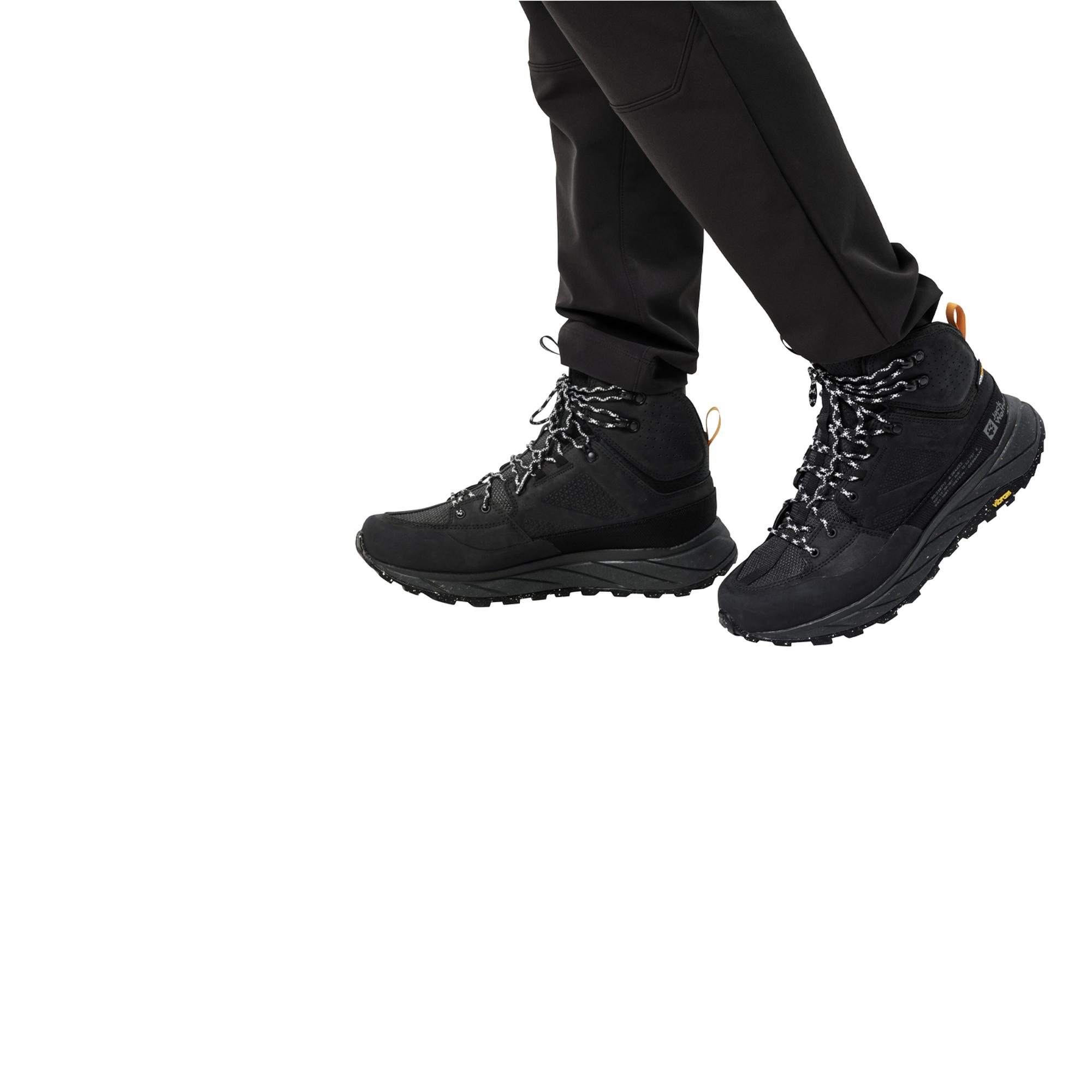 Jack Wolfskin Terraquest Texapore Mid Erkek Siyah Bot