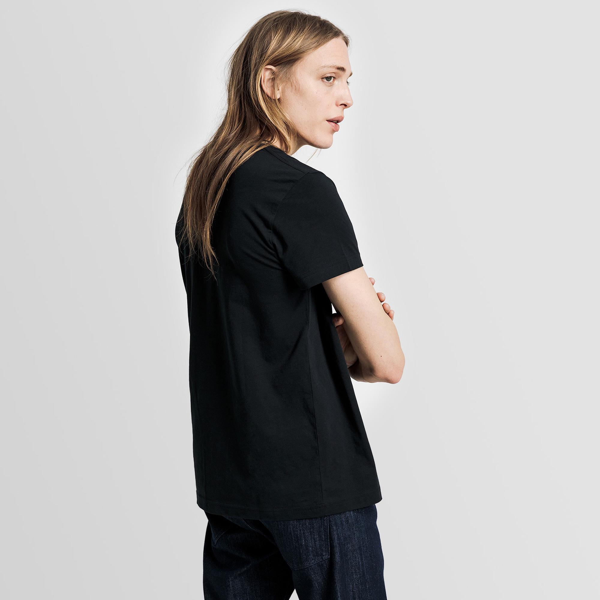 GANT Erkek Siyah Regular Fit Bisiklet Yaka T-Shirt