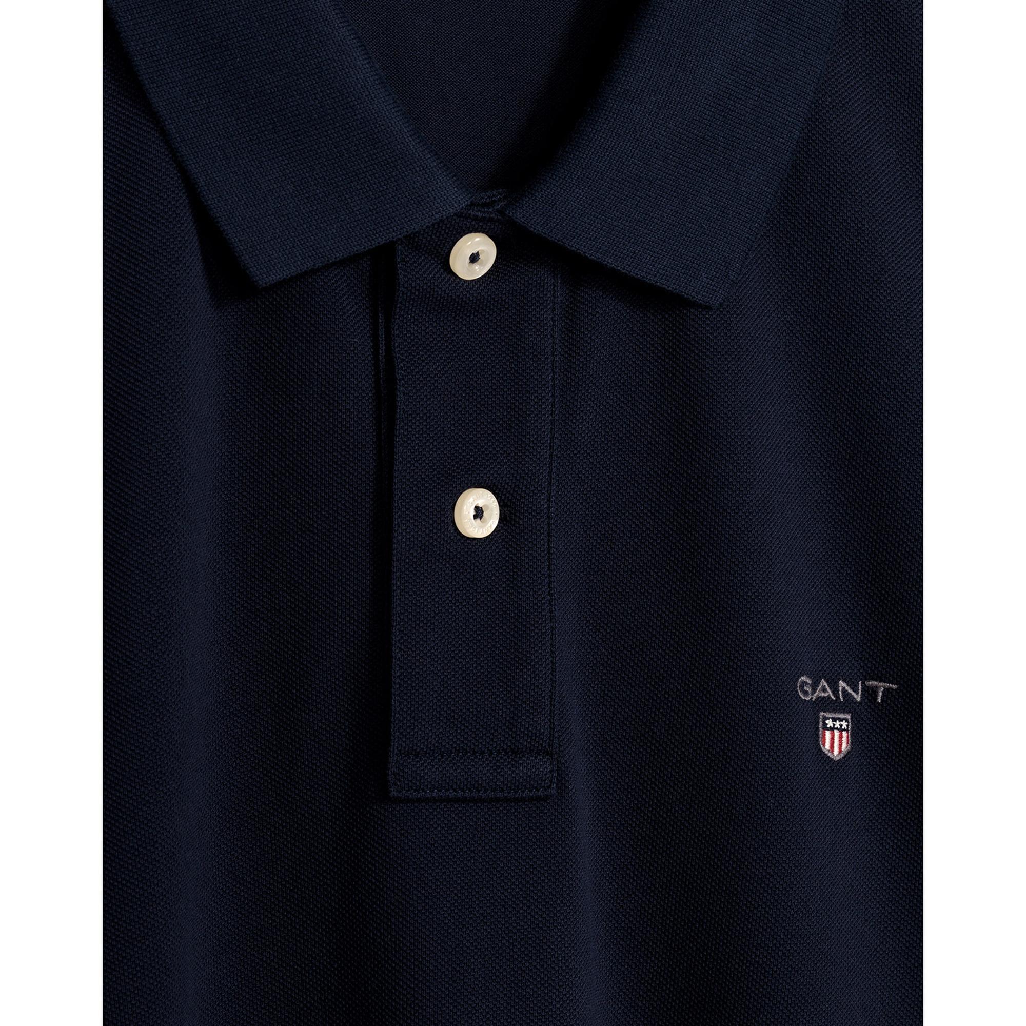 GANT Erkek Lacivert Regular Fit Polo