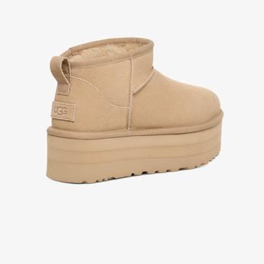  UGG Classic Ultra Mini Platform Kadın Krem Rengi Bot