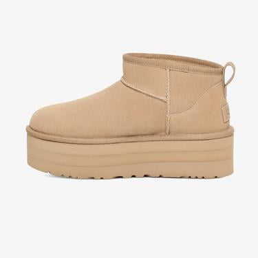 UGG Classic Ultra Mini Platform Kadın Krem Rengi Bot