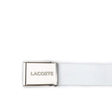  Lacoste L.12.12 Erkek Beyaz Kemer