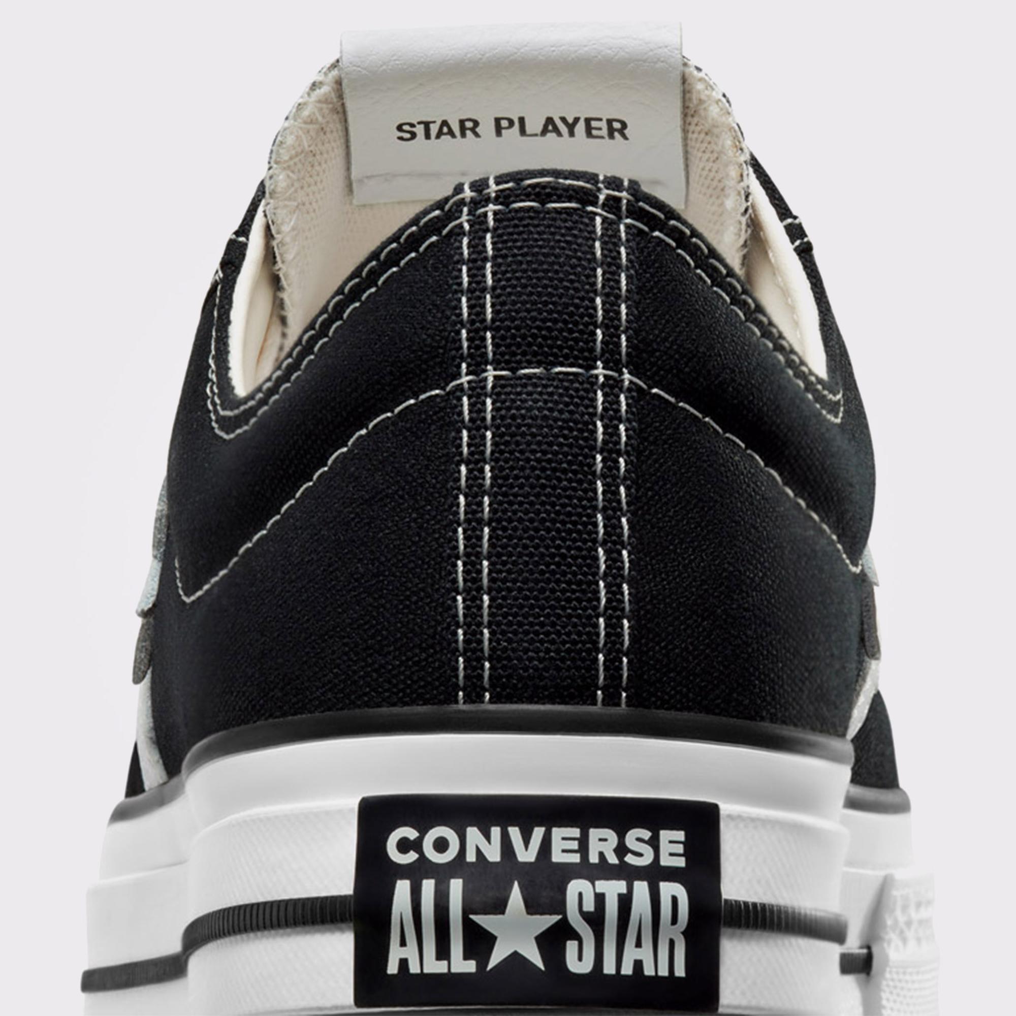 Converse Star Player 76 Premium Canvas Unisex Siyah Sneaker