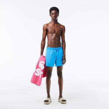  Lacoste Erkek Mavi Mayo Şort