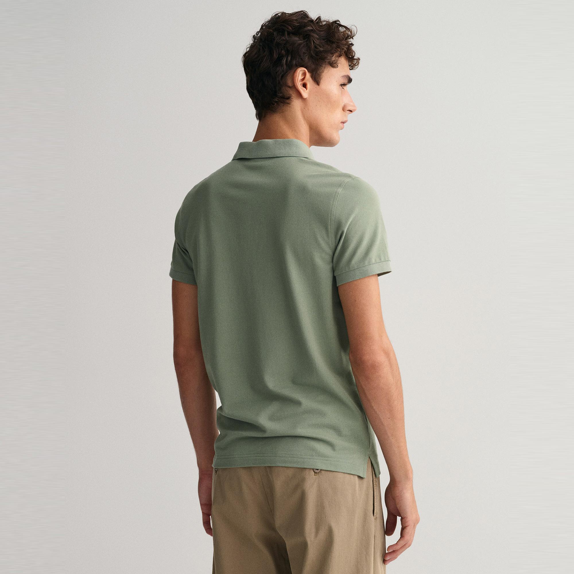 GANT Erkek Yeşil Regular Fit Polo