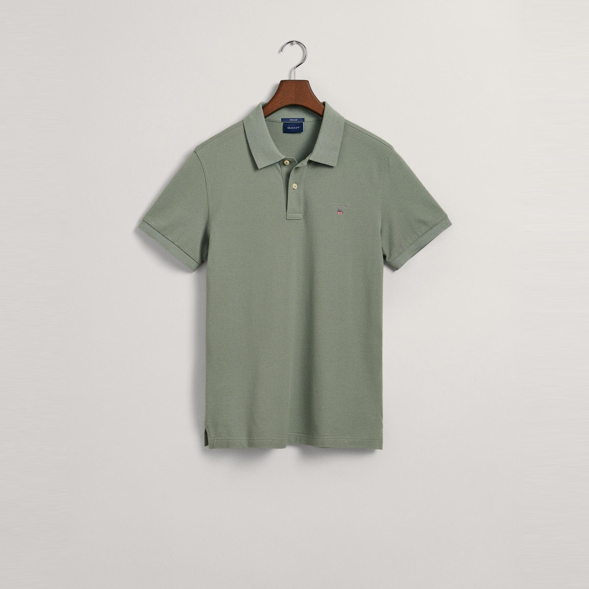 GANT Erkek Yeşil Regular Fit Polo