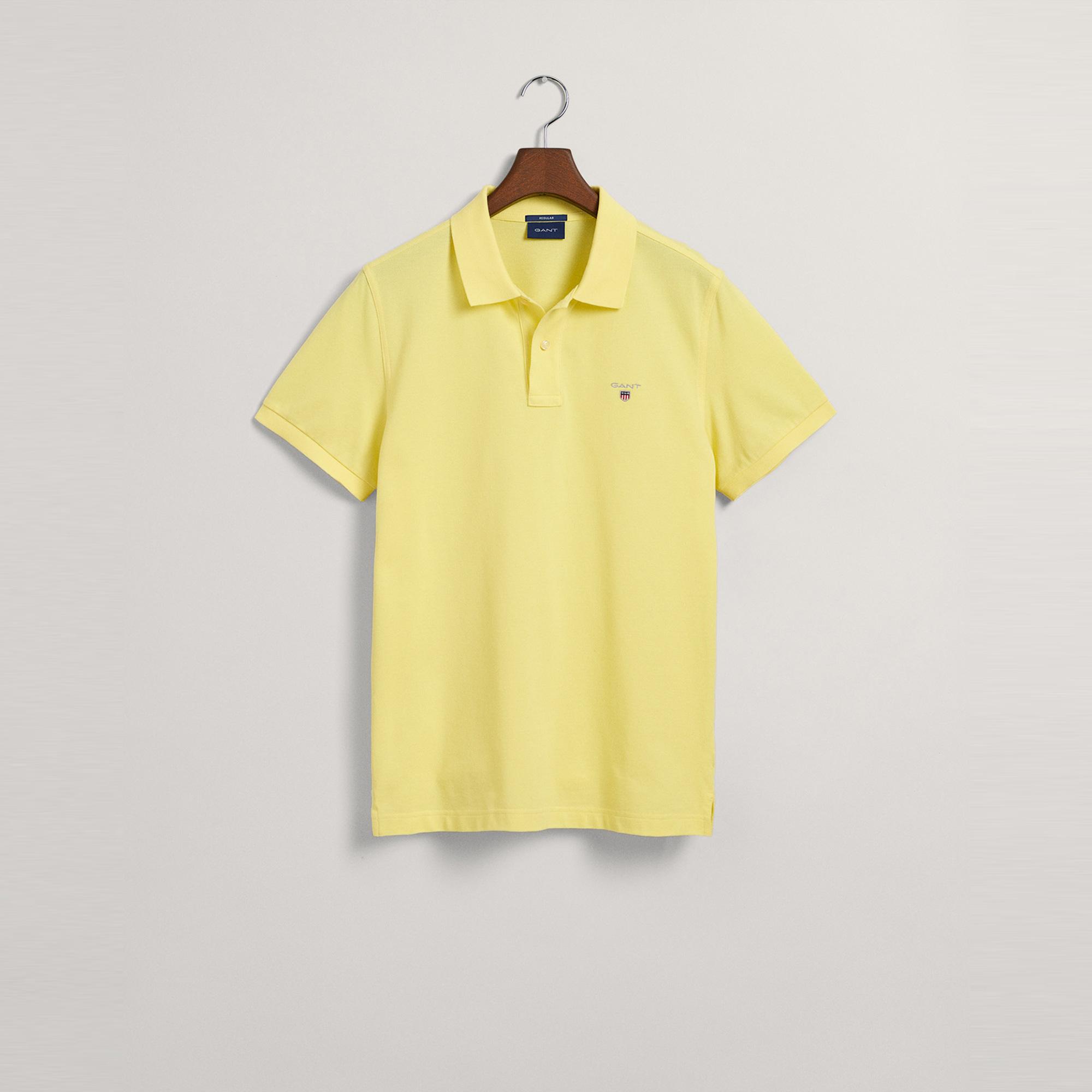 GANT Erkek Sarı Regular Fit Polo