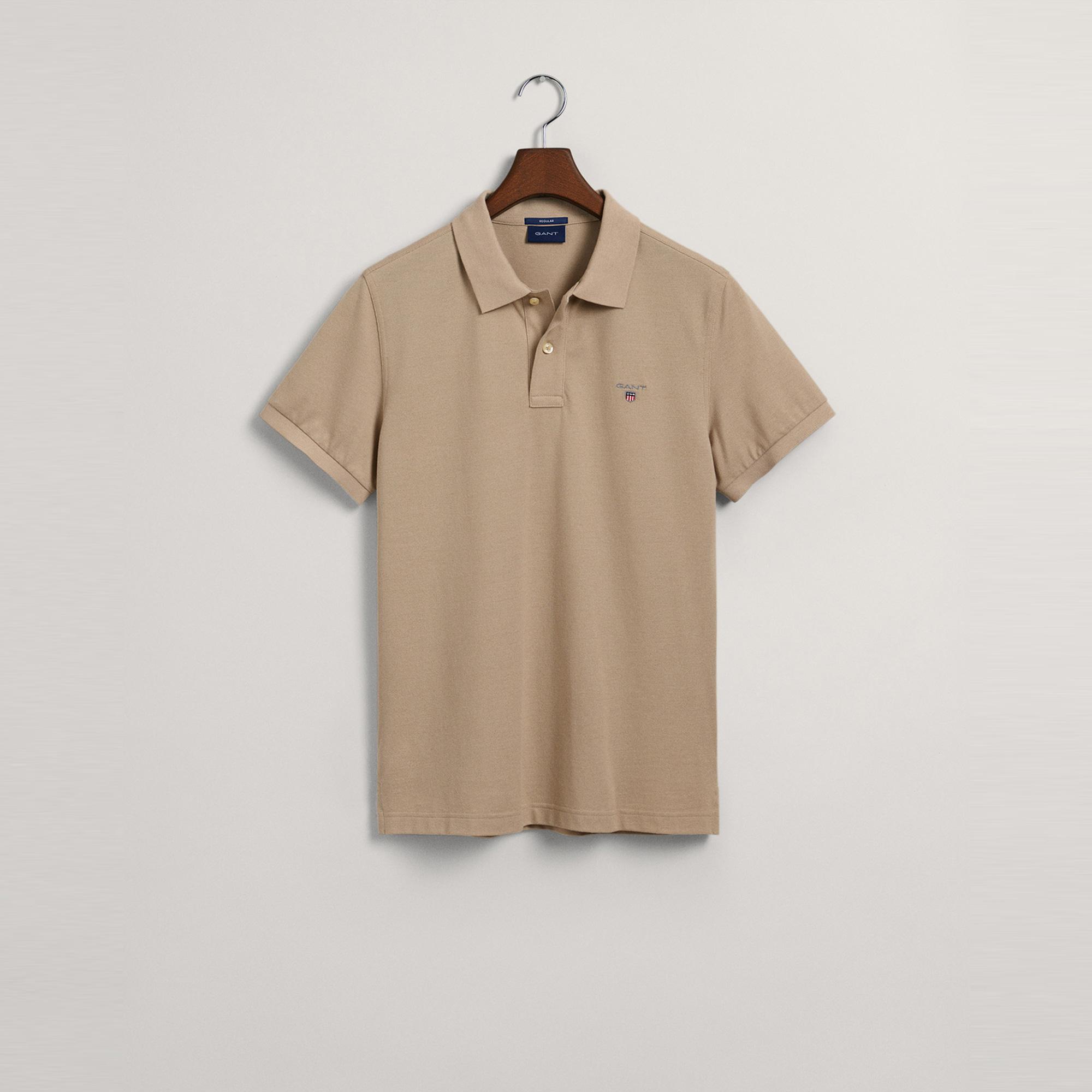 GANT Erkek Bej Regular Fit Polo
