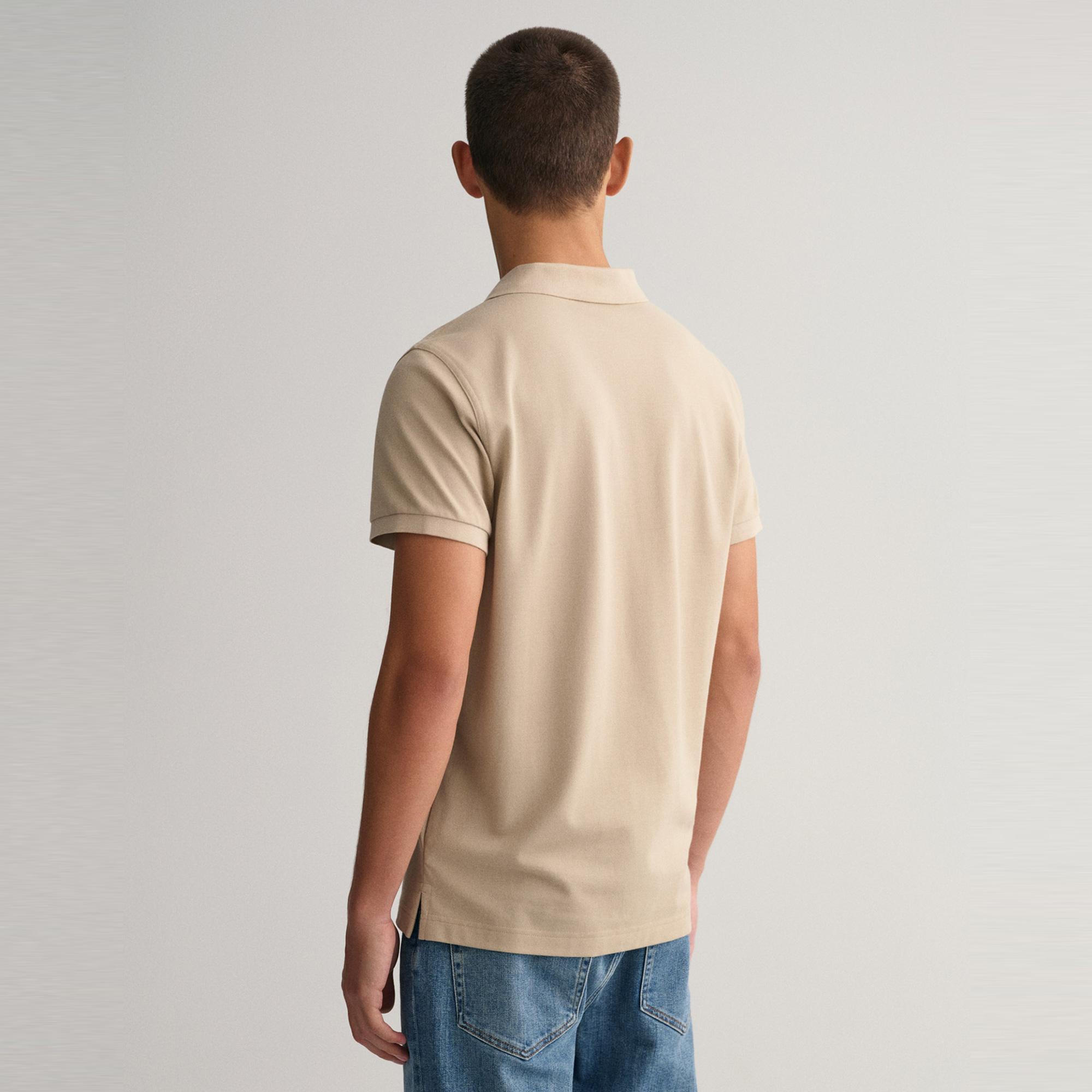 GANT Erkek Bej Regular Fit Polo