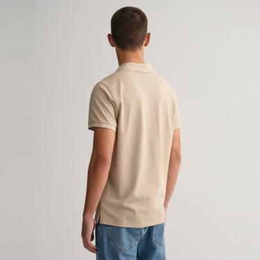  GANT Erkek Bej Regular Fit Polo