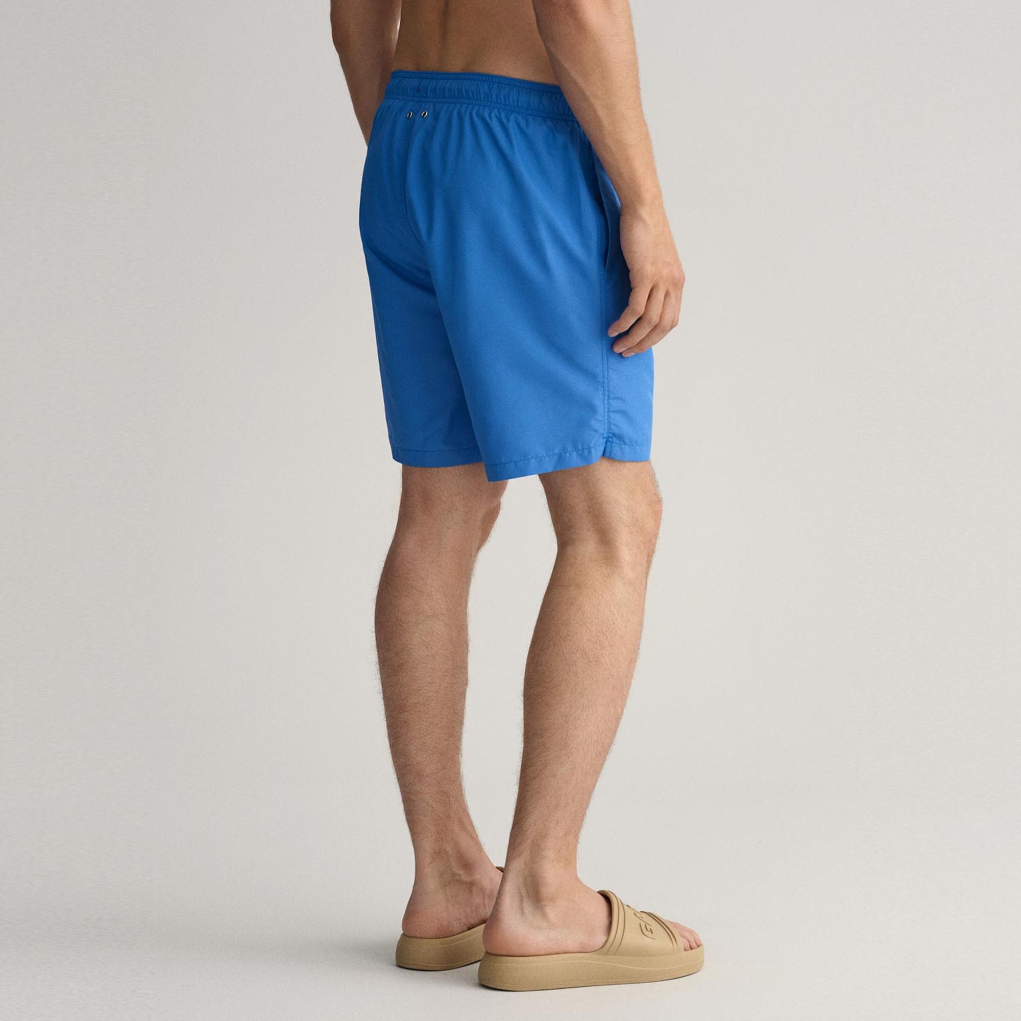 GANT Erkek Mavi Logolu Mayo Şort