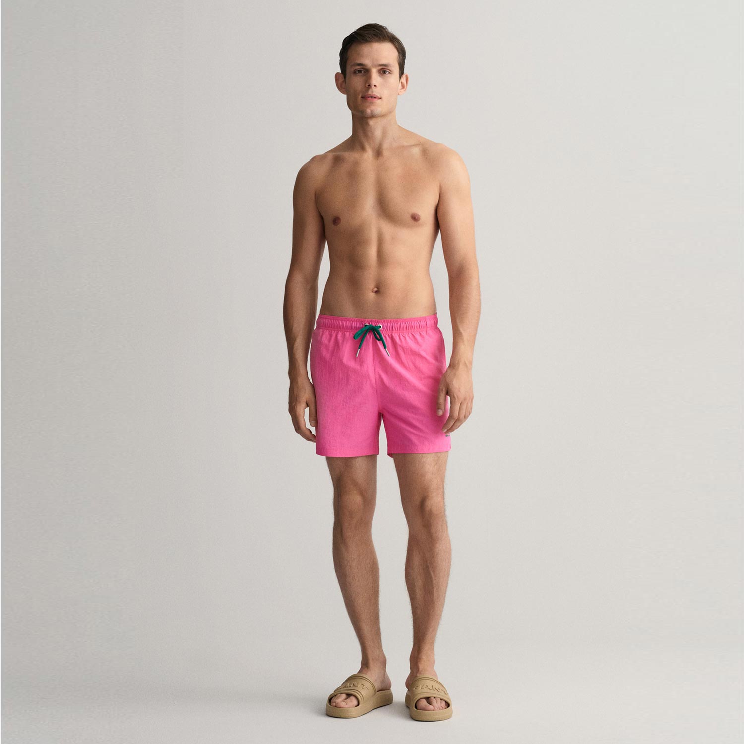  GANT Erkek Pembe Classic Fit Mayo Şort