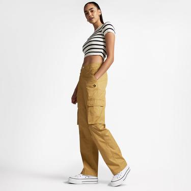  Converse Relaxed Cargo Kadın Hardal Pantolon