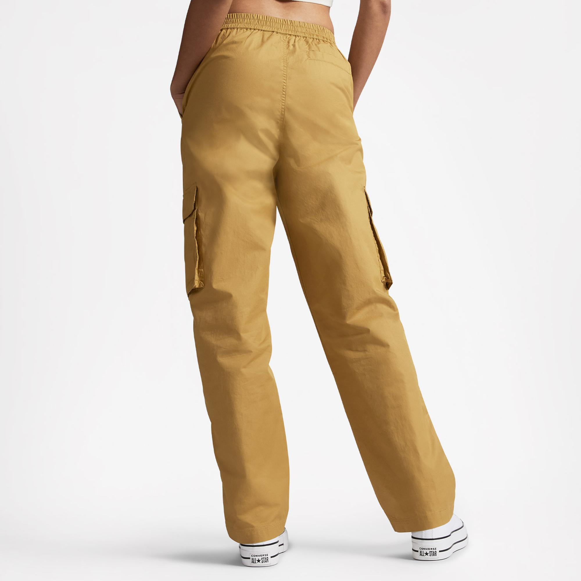 Converse Relaxed Cargo Kadın Hardal Pantolon