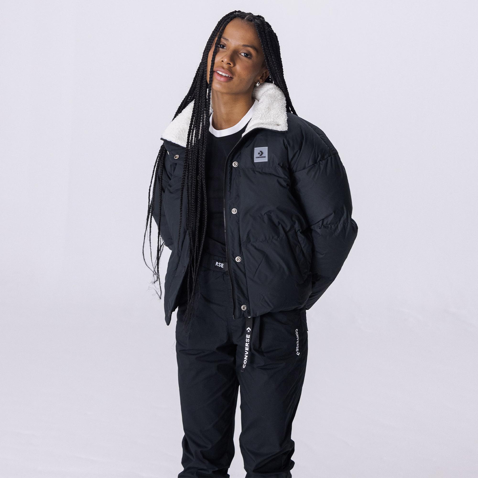 Converse Down Puffer Kadın Siyah Mont