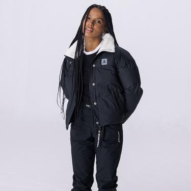  Converse Down Puffer Kadın Siyah Mont