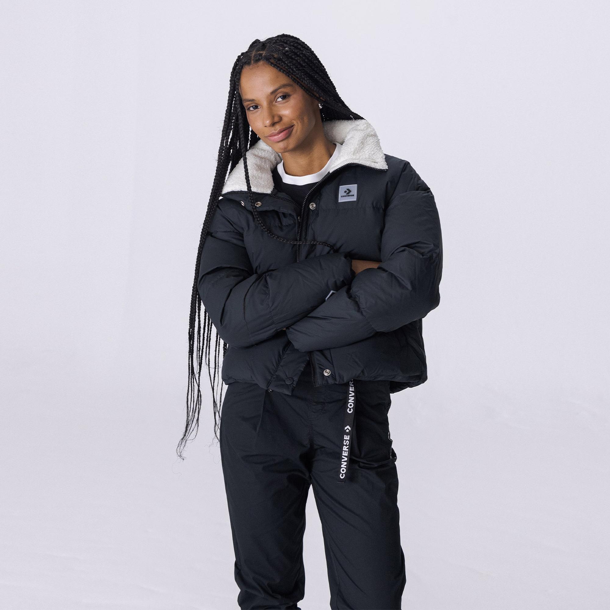 Converse Down Puffer Kadın Siyah Mont