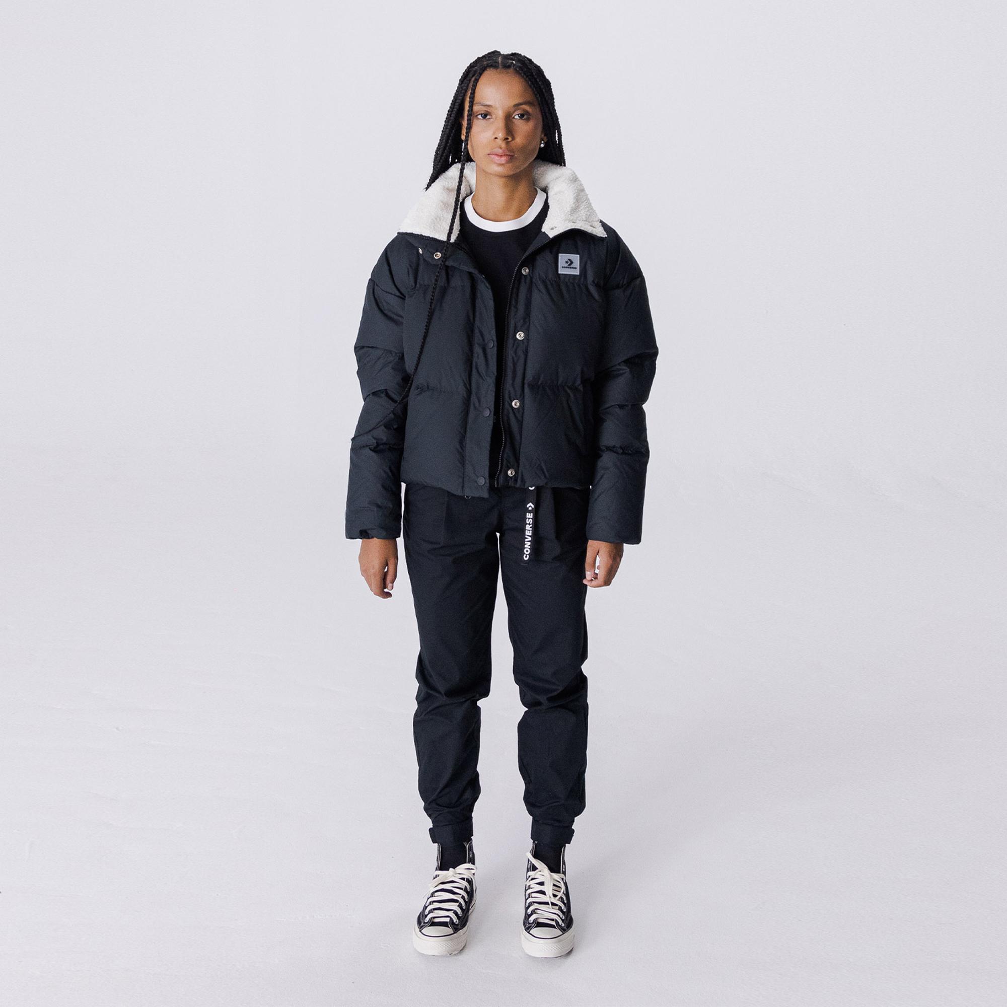 Converse Down Puffer Kadın Siyah Mont