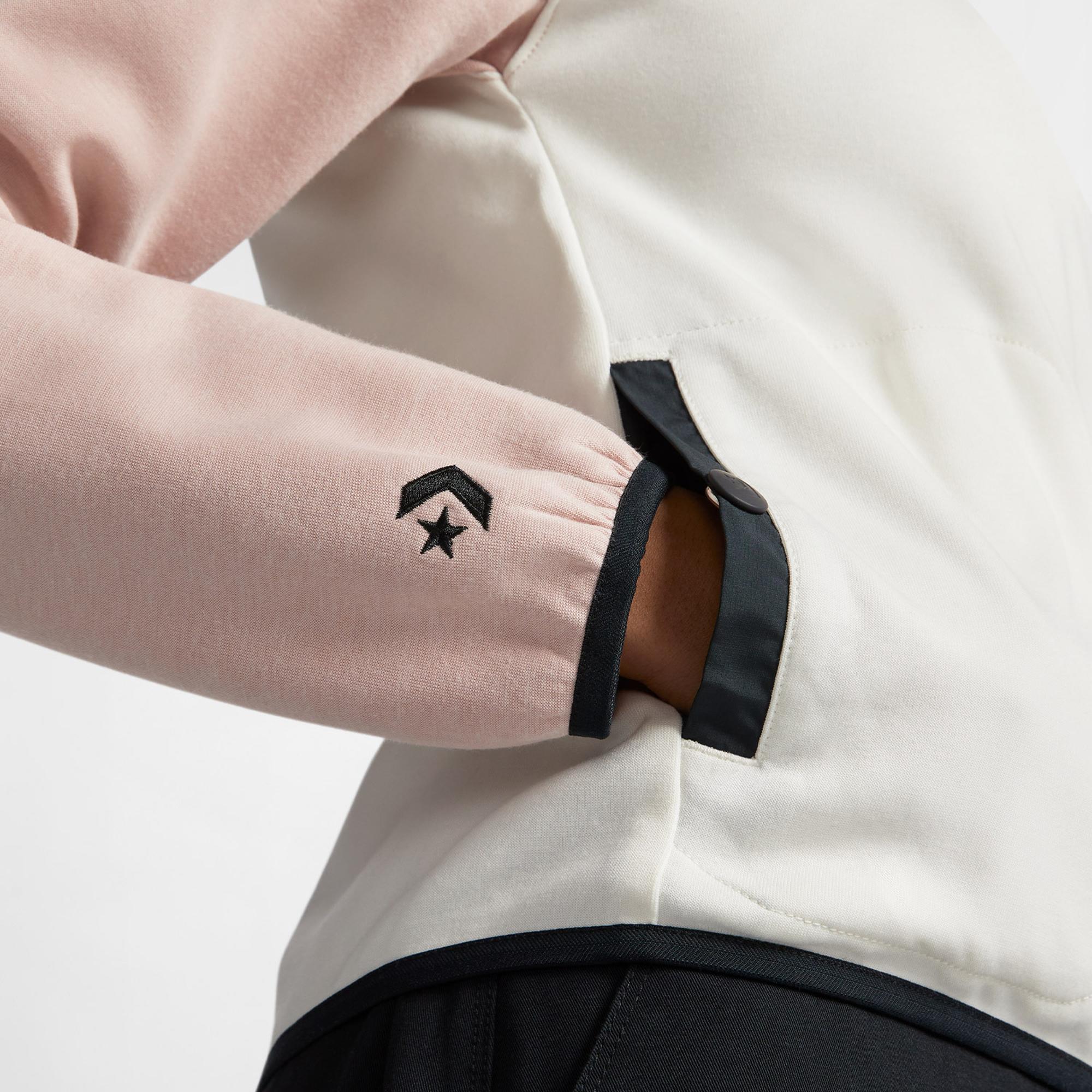 Converse Popover 1/2 Zip Kadın Pembe Sweatshirt