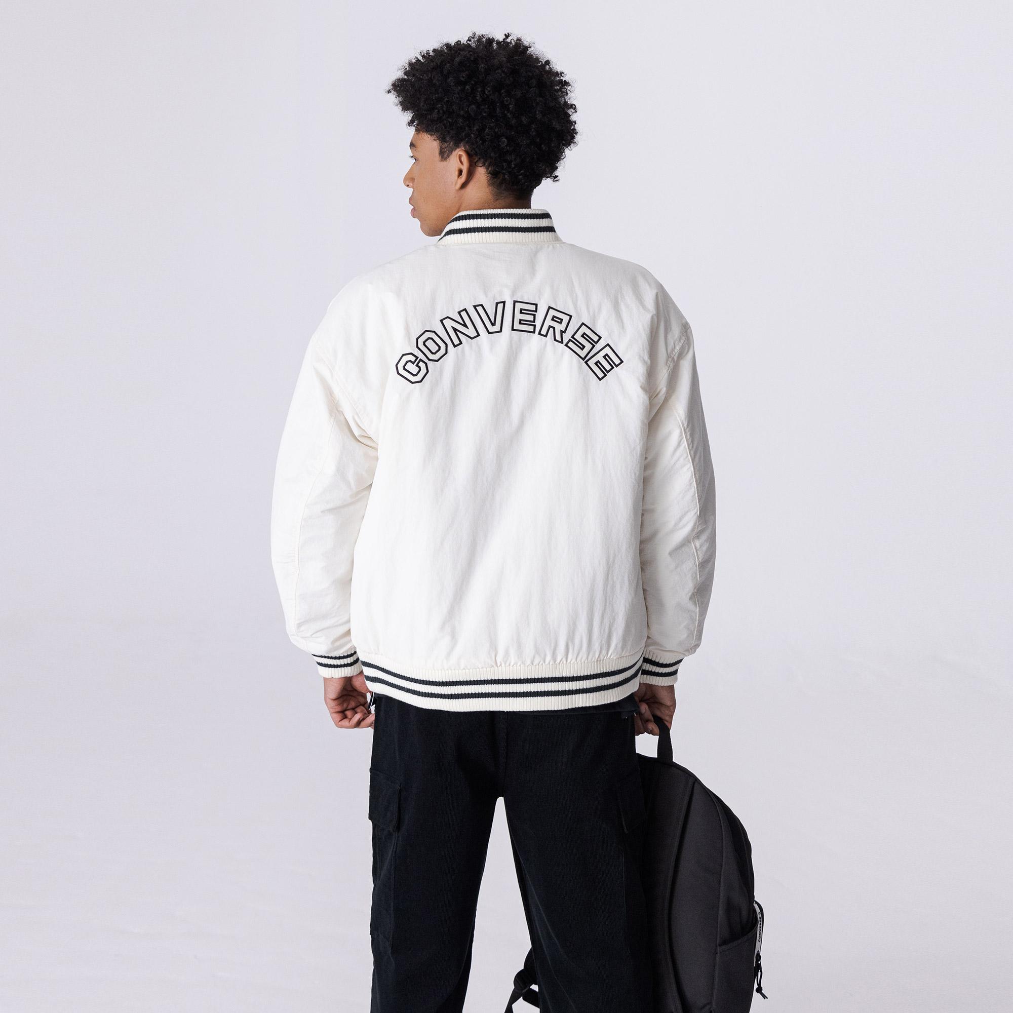 Converse All Star Varsity Padded Erkek Beyaz Ceket