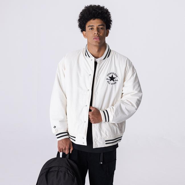  Converse All Star Varsity Padded Erkek Beyaz Ceket