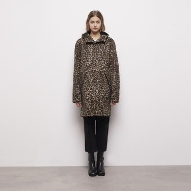  KADIN LEOPAR DESENLİ KAHVERENGİ MONT