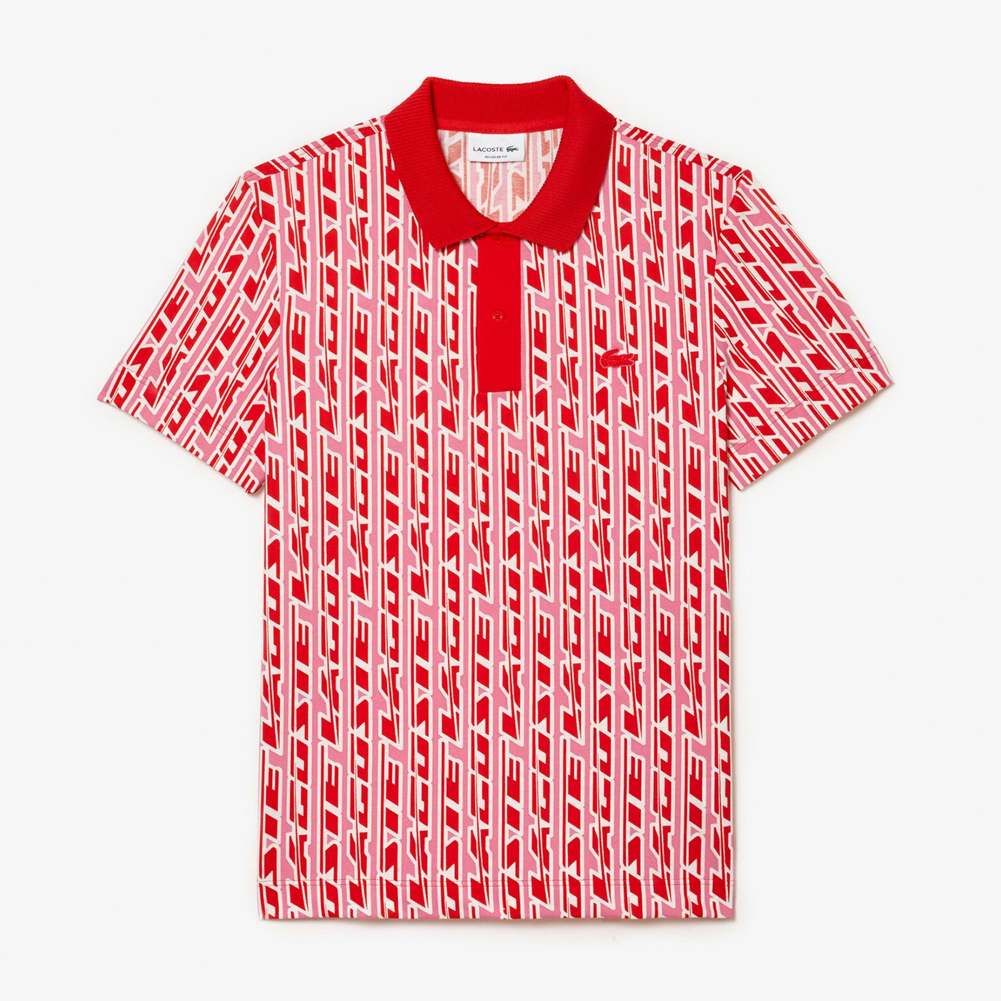 Active Erkek Regular Fit Baskılı Kırmızı Polo