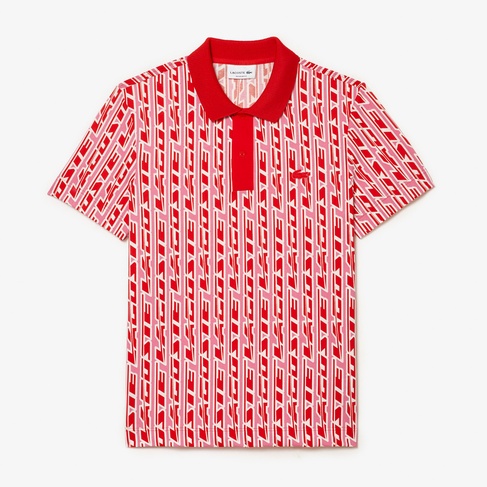  Active Erkek Regular Fit Baskılı Kırmızı Polo