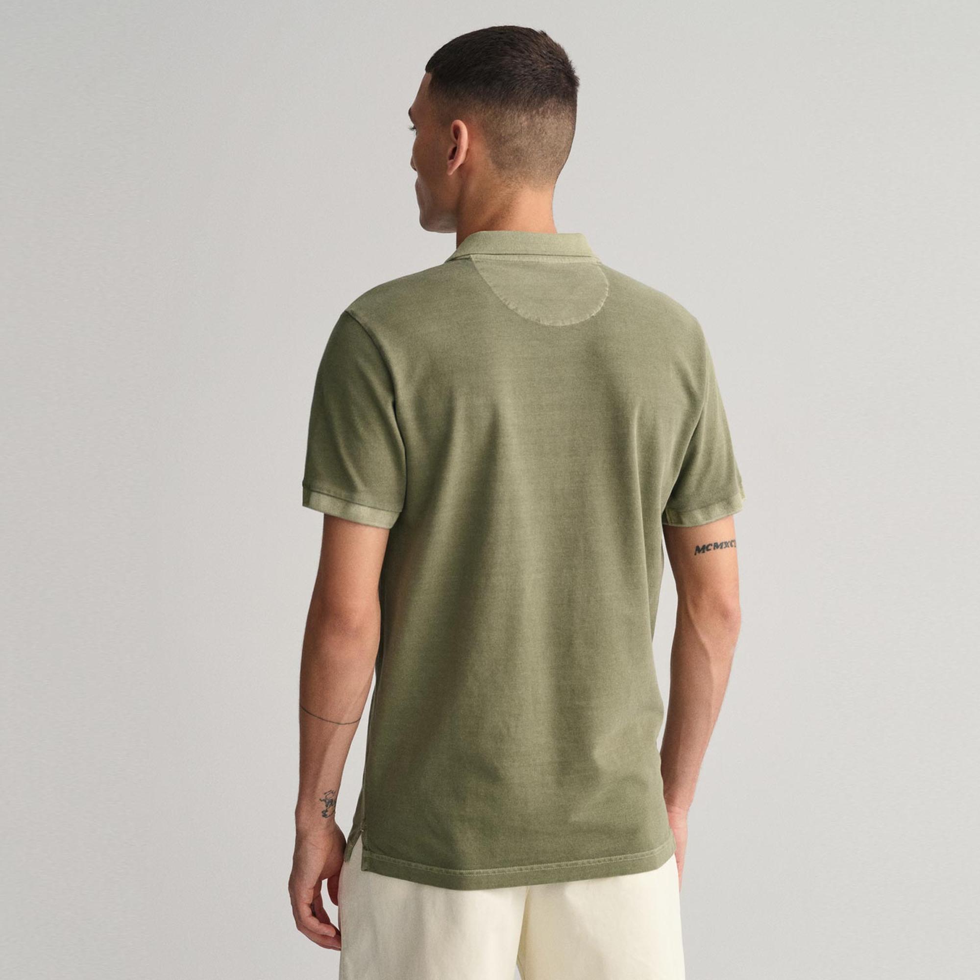 GANT Erkek Yeşil Regular Fit Logolu Polo