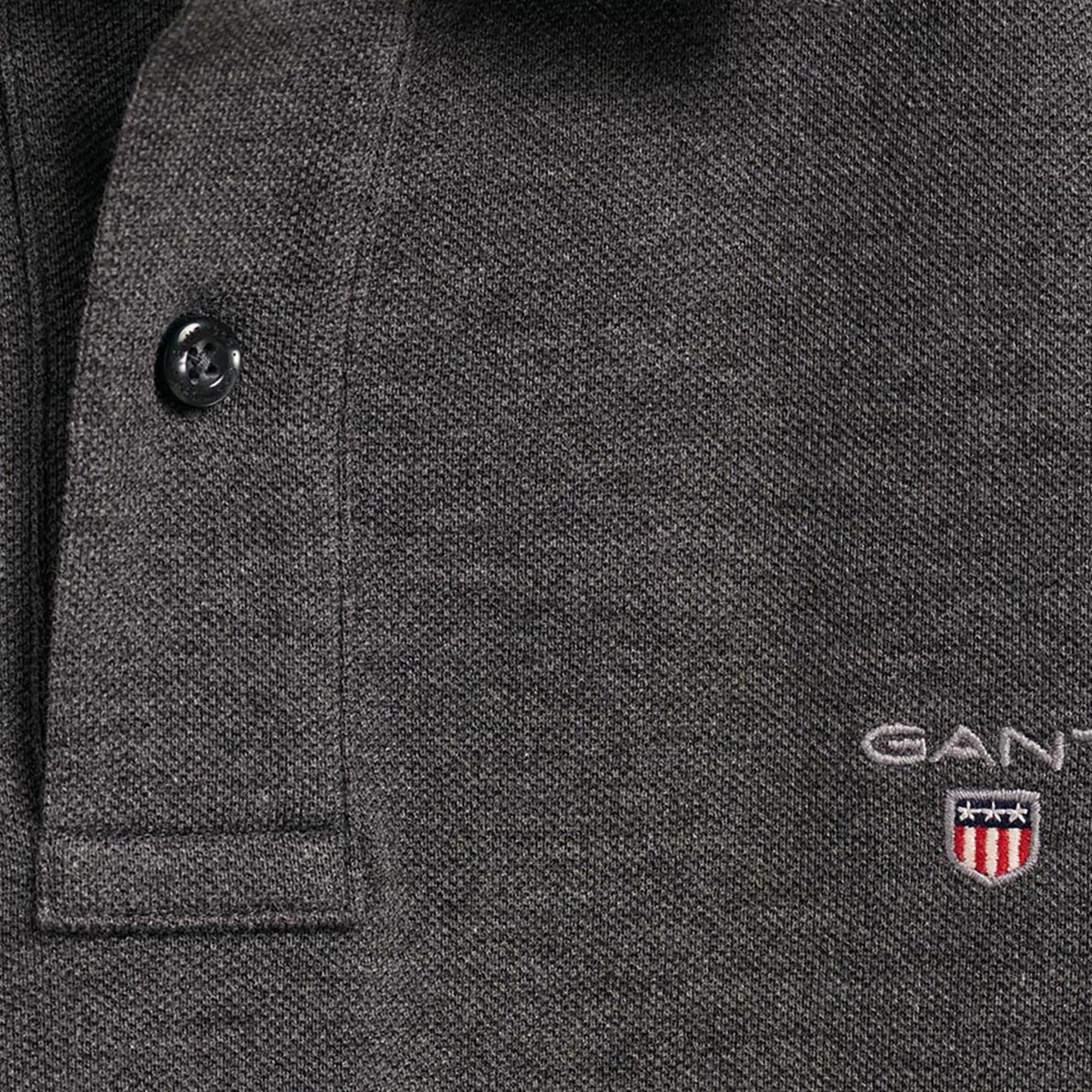 GANT Erkek Gri Regular Fit Polo
