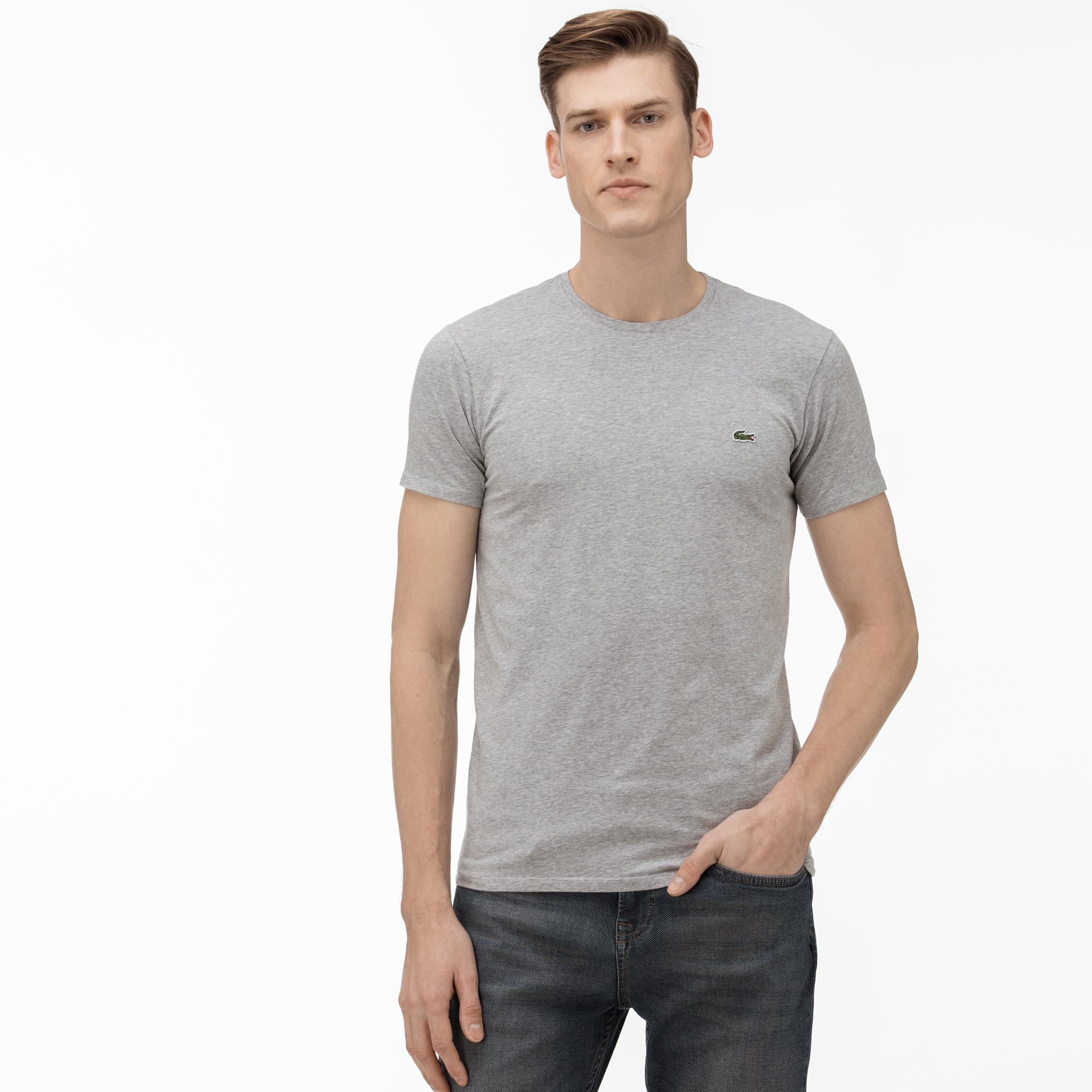 Lacoste Regular Fit Erkek Gri Tişört