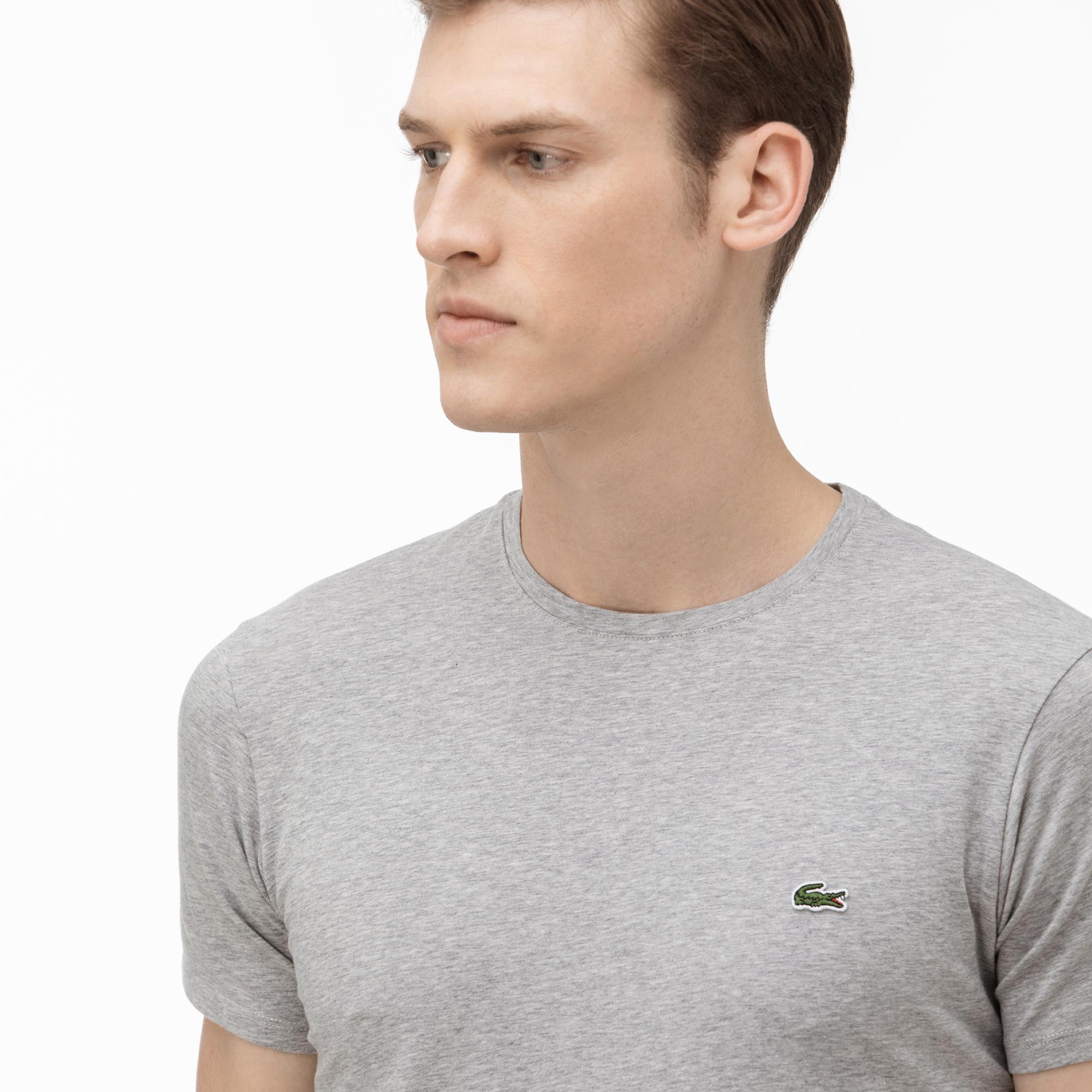 Lacoste Regular Fit Erkek Gri Tişört