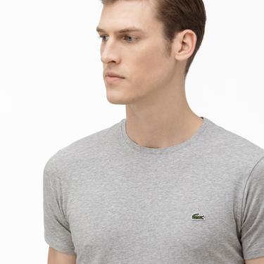  Lacoste Regular Fit Erkek Gri Tişört