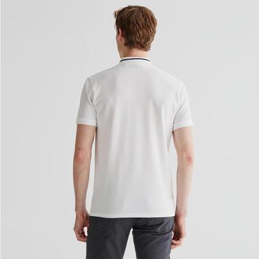  GANT Erkek Beyaz Regular Fit Yarım Fermuarlı Polo