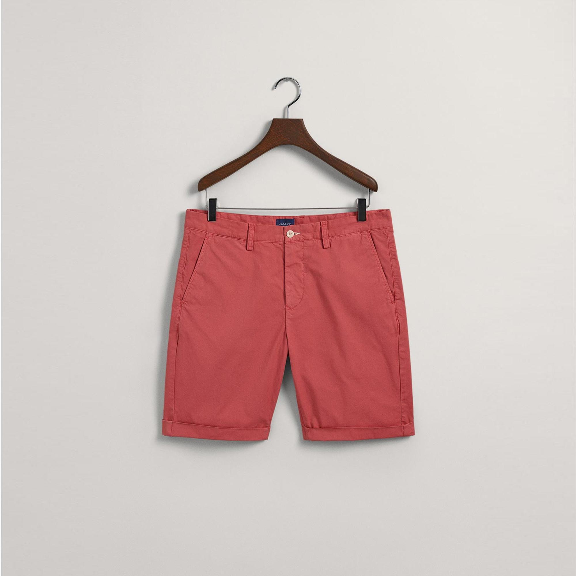 GANT Erkek Kırmızı Regular Fit Şort