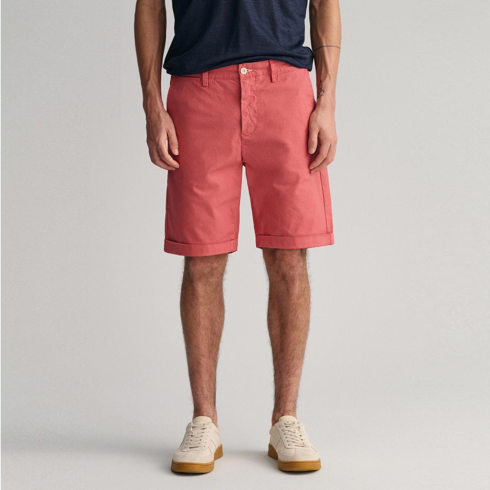 GANT Erkek Kırmızı Regular Fit Şort