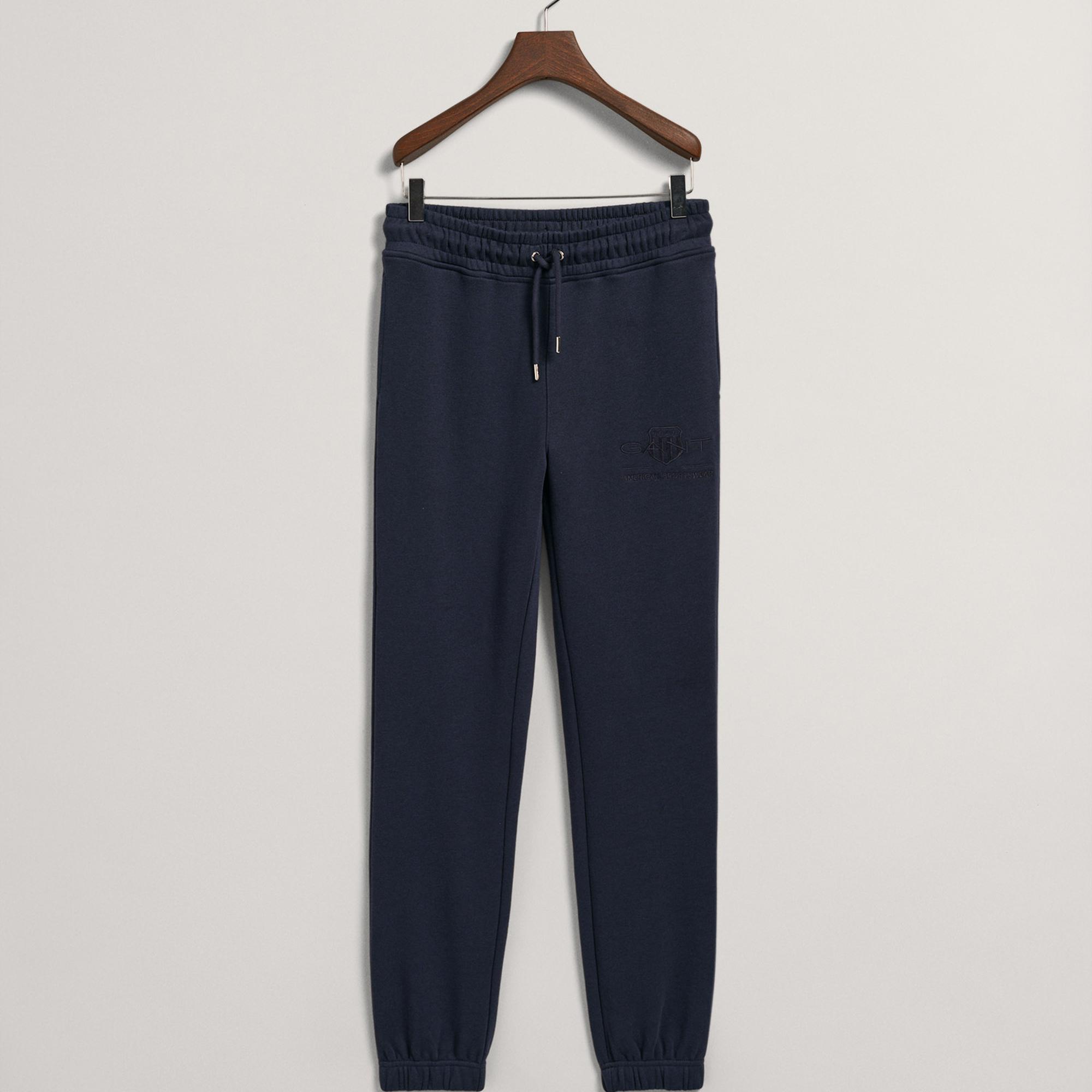 GANT Kadın Lacivert Regular Fit Logolu Eşofman Altı