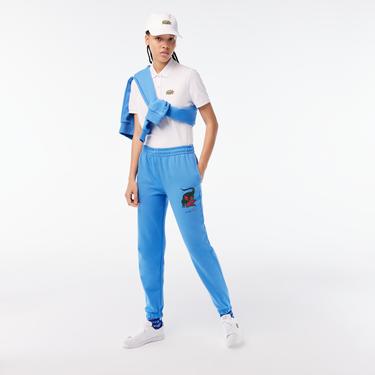  Netflix Kadın Straight Fit Baskılı Mavi Eşofman Altı