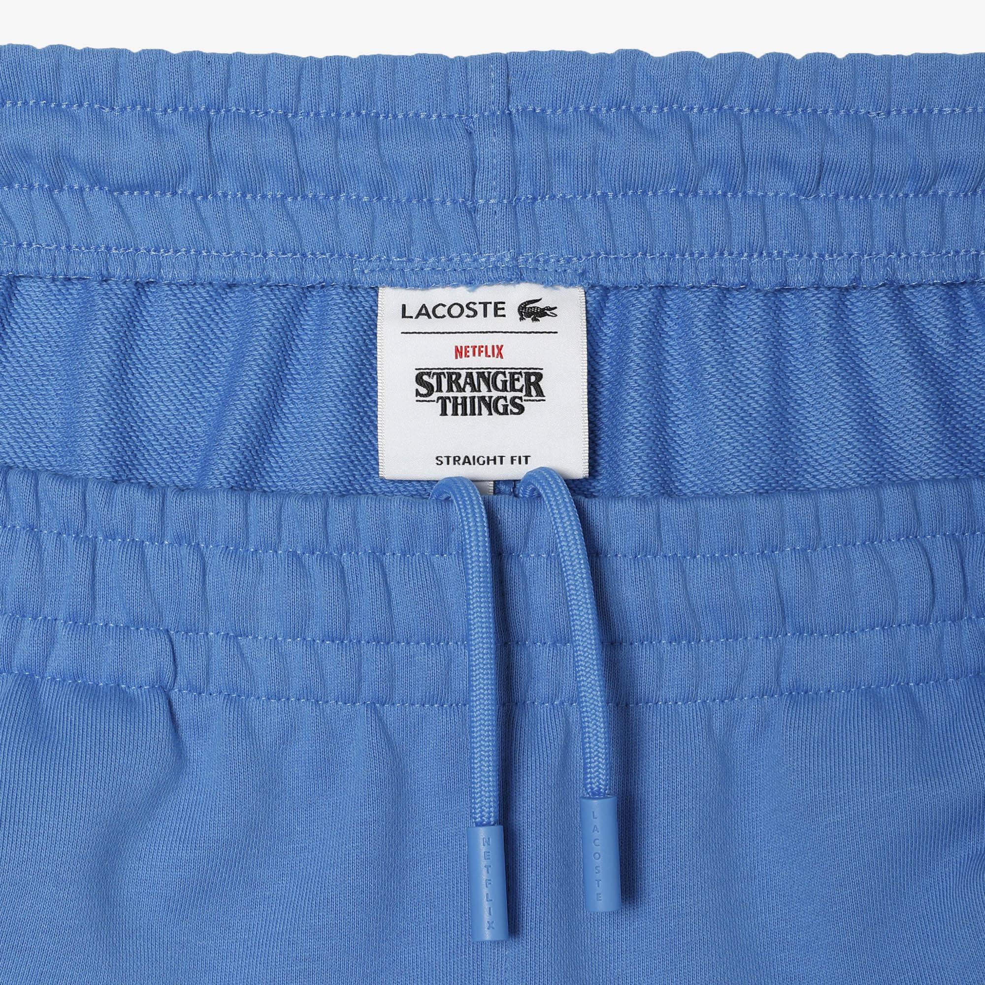 Netflix Kadın Straight Fit Baskılı Mavi Eşofman Altı