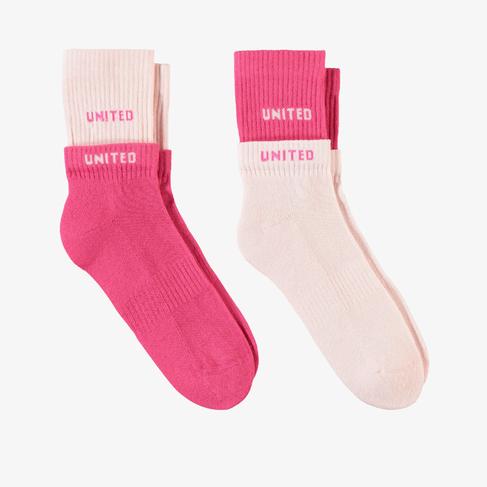  UNITED4 Kadın Pembe 2'li Çorap